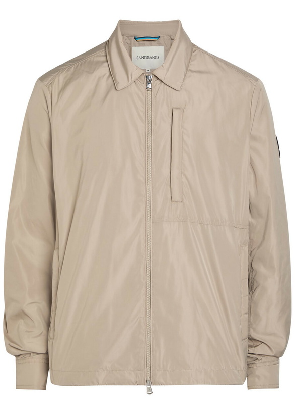 Photo: Sandbanks Logo-appliquéd Nylon Jacket Stone