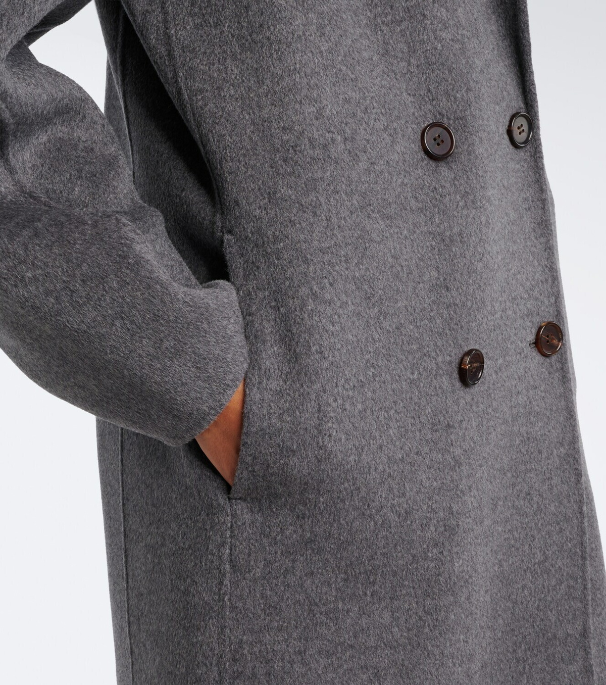 Lisa Yang Double-breasted wool and cashmere coat