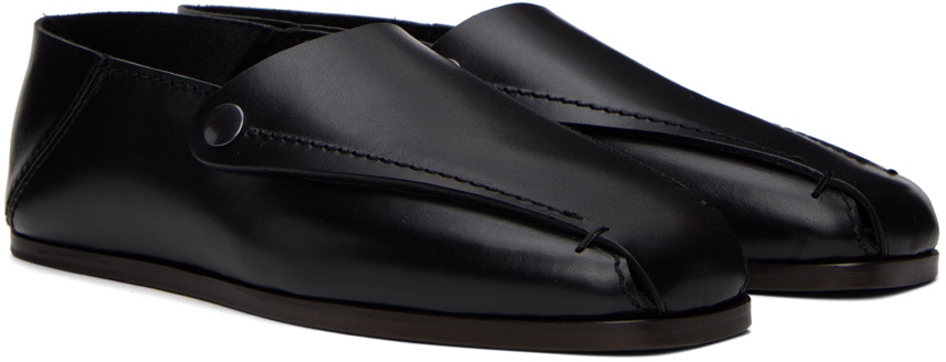 LEMAIRE Black Folded Mules Lemaire