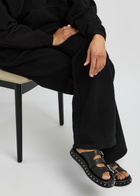 Alexander Mcqueen Studded Leather Sandals Black And Silver