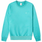 Nike Men's NRG Crew Sweat in Washed Teal/White