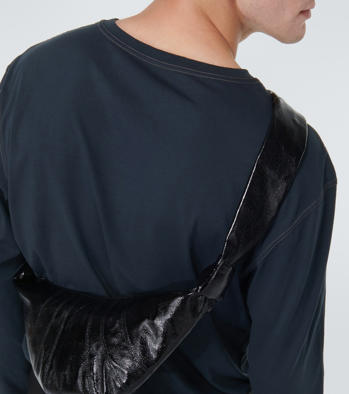 Faux Leather Croissant Bag main image 1