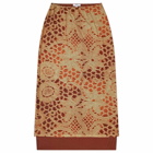 Miaou Women's Topanga Skirt in Orange Lace