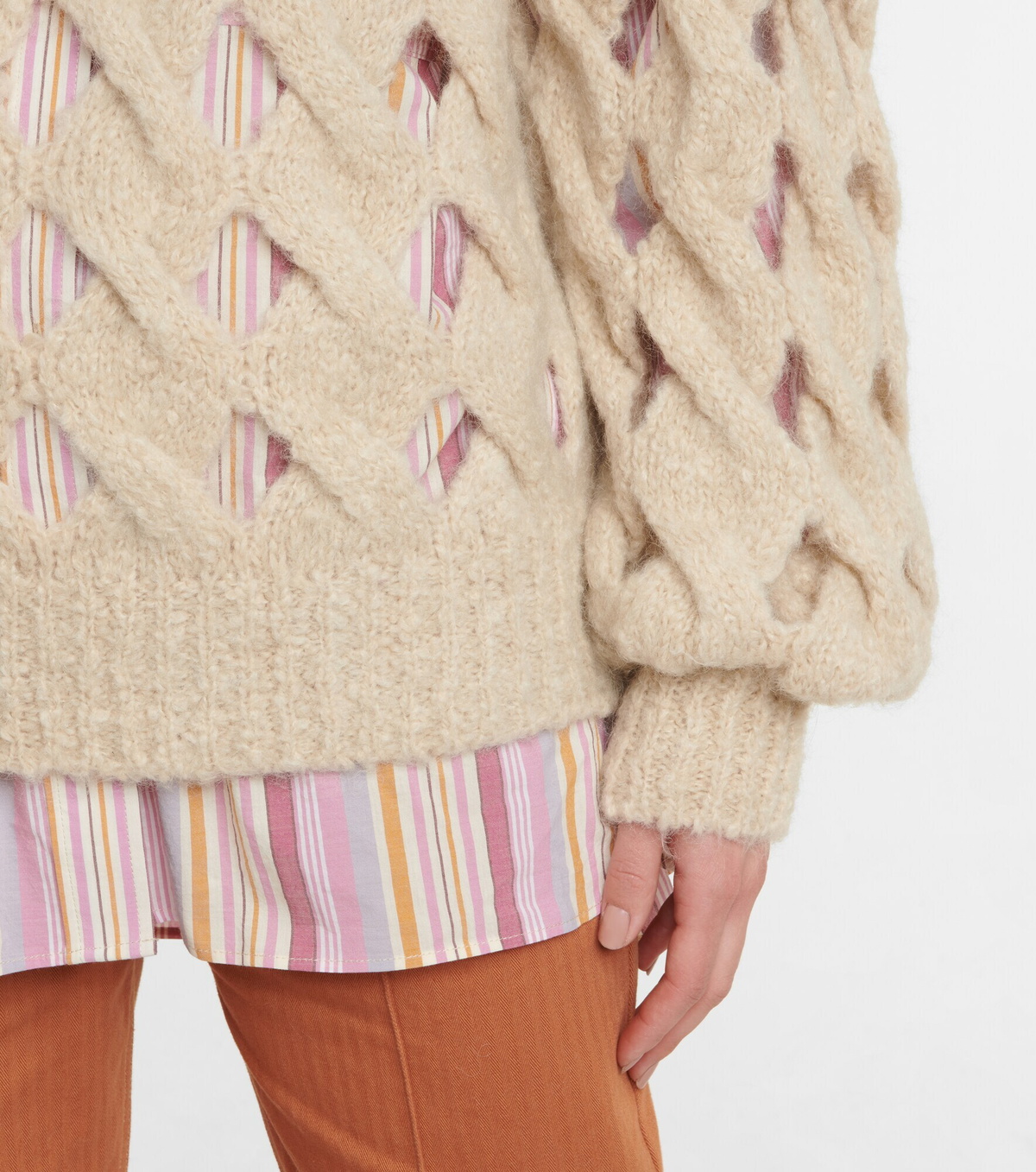 Isabel Marant - Eggie open-knit mohair wool-blend sweater Isabel