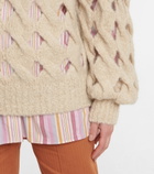 Isabel Marant - Eggie open-knit mohair wool-blend sweater