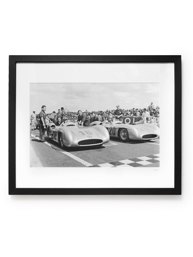 Photo: Sonic Editions - Framed 1954 French Grand Prix in Reims Print, 16&quot; x 20&quot;