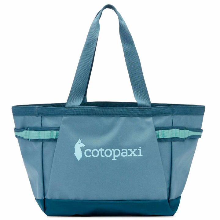 Photo: Cotopaxi Men's Allpa 30L Gear Tote in Blue Spruce/Abyss 