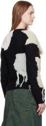 Andersson Bell Black Sylvia Abstract Patchwork Sweater