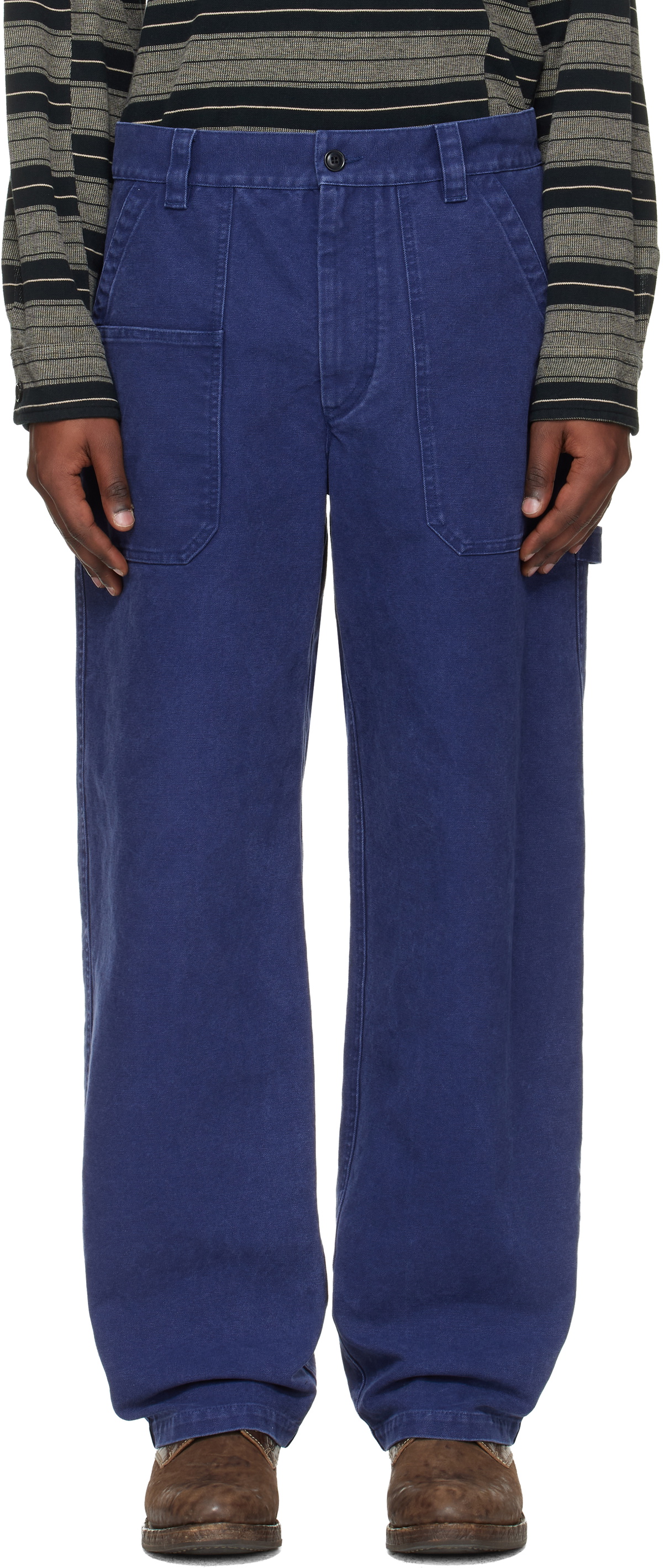 Isabel Marant Blue Albo Trousers