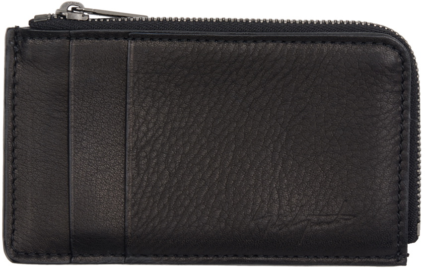 YOHJI YAMAMOTO Black Discord Mini Card Holder