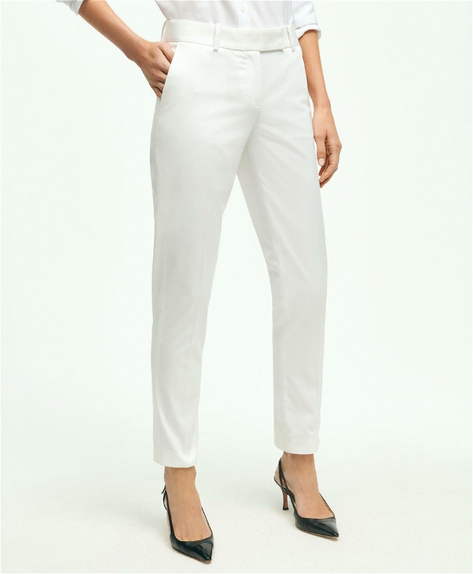 Photo: Brooks Brothers Women's Stretch Cotton Advantage Chino Pants | White