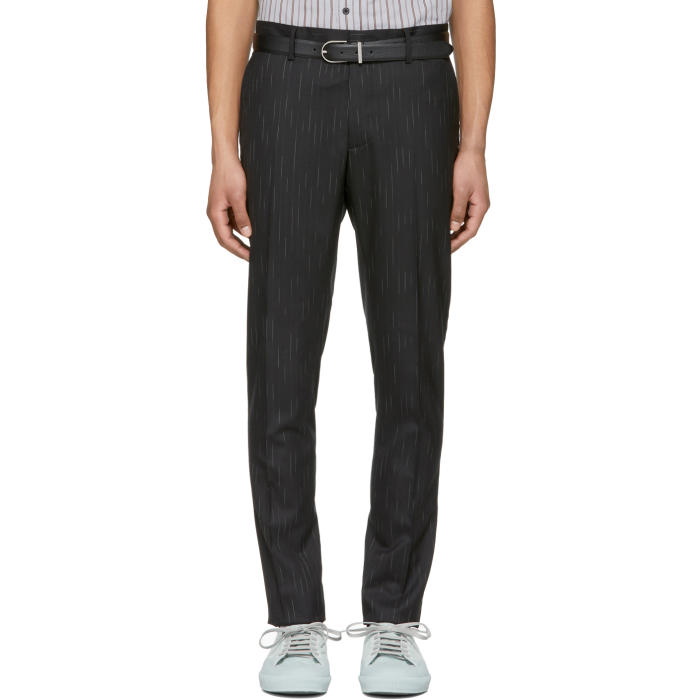 Photo: Lanvin Black and White Bicolor Chino Trousers 