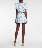 LoveShackFancy Natasha floral cotton minidress