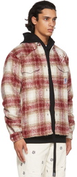 Billionaire Boys Club Red & Beige Brushed Check Shirt