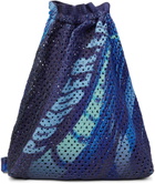 PONDER.ER SSENSE Exclusive Blue Cush Messenger Bag
