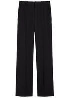 Balmain Straight-leg Wool Trousers Black