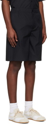 Off-White Black Tape Logo Poplin Bowling Shorts