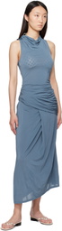 Paloma Wool Blue Lech Midi Dress