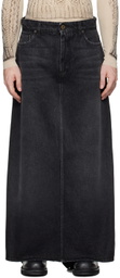 Jean Paul Gaultier Black 'The Denim Pant Skirt' Jeans
