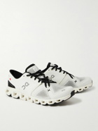 ON - Cloud X3 Rubber-Trimmed Mesh Running Sneakers - White