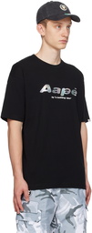 AAPE by A Bathing Ape Black Print T-Shirt