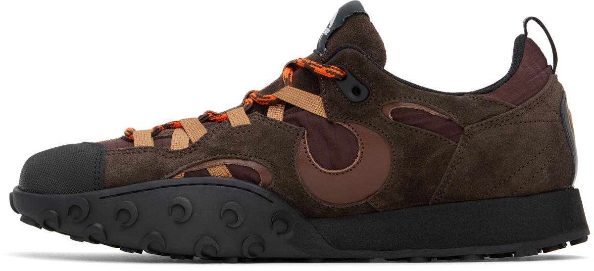 Marine Serre Brown Metal Free Leather MS Rise II Sneakers