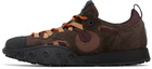 Marine Serre Brown Metal Free Leather MS Rise II Sneakers
