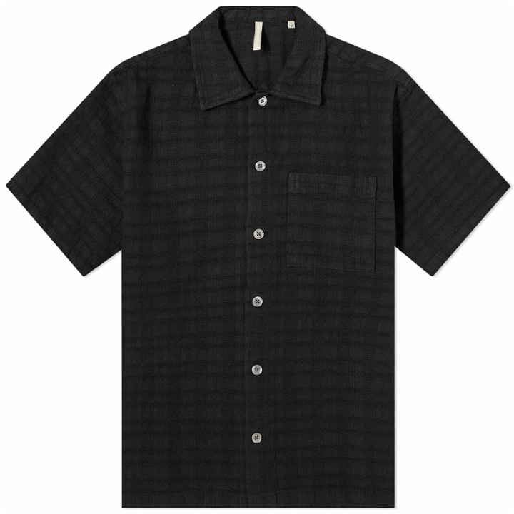 Photo: Sunflower Men's Linen Mix Vacation Shirt in Black