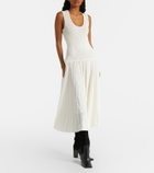 Alaïa Wool-blend maxi dress