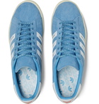 adidas Consortium - Human Made Campus Leather-Trimmed Suede Sneakers - Blue