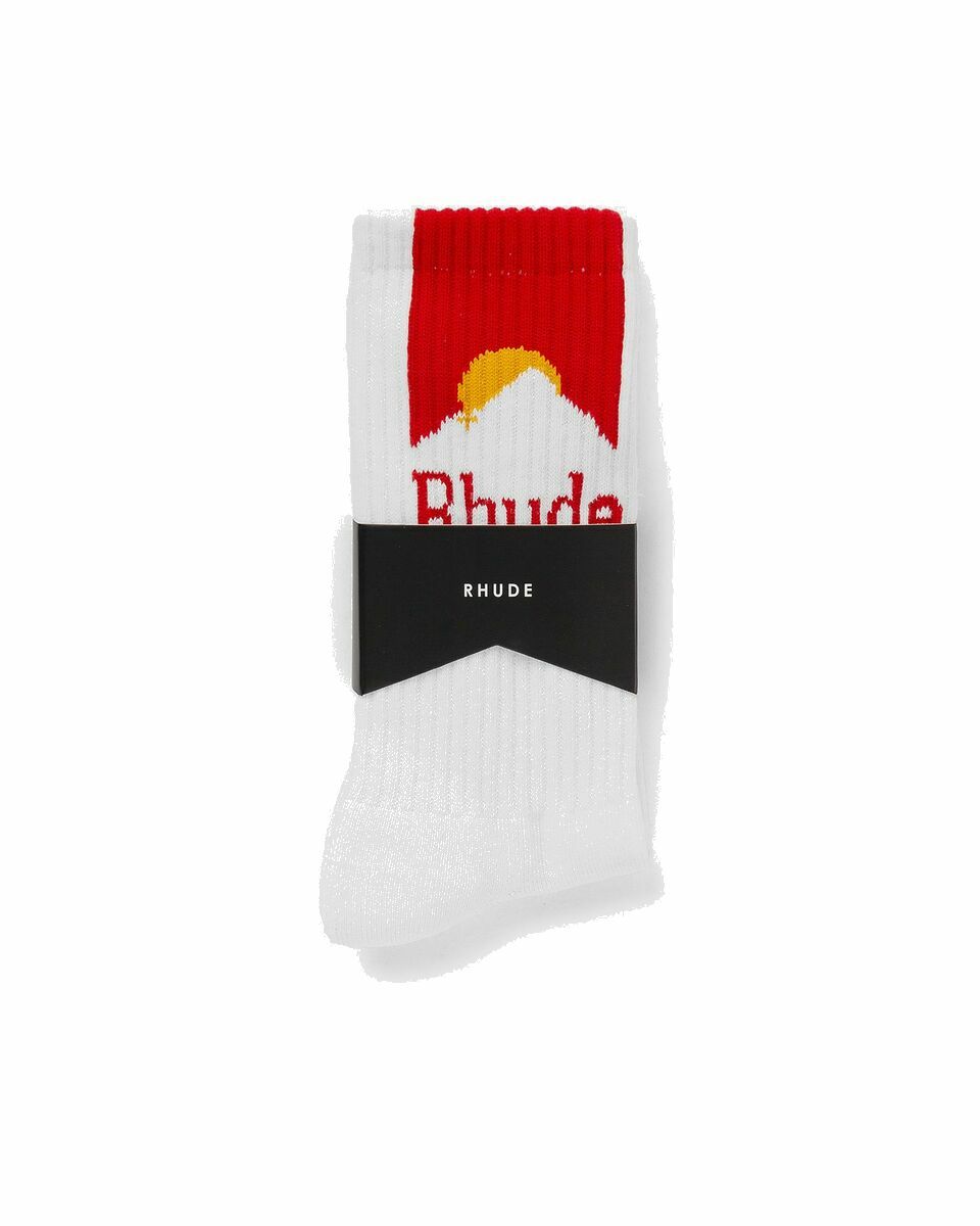Photo: Rhude Rhude Moonlight Sock White - Mens - Socks