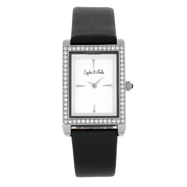 Photo: Sophie And Freda Wilmington Quartz Crystal Silver Dial Ladies Watch SF5604