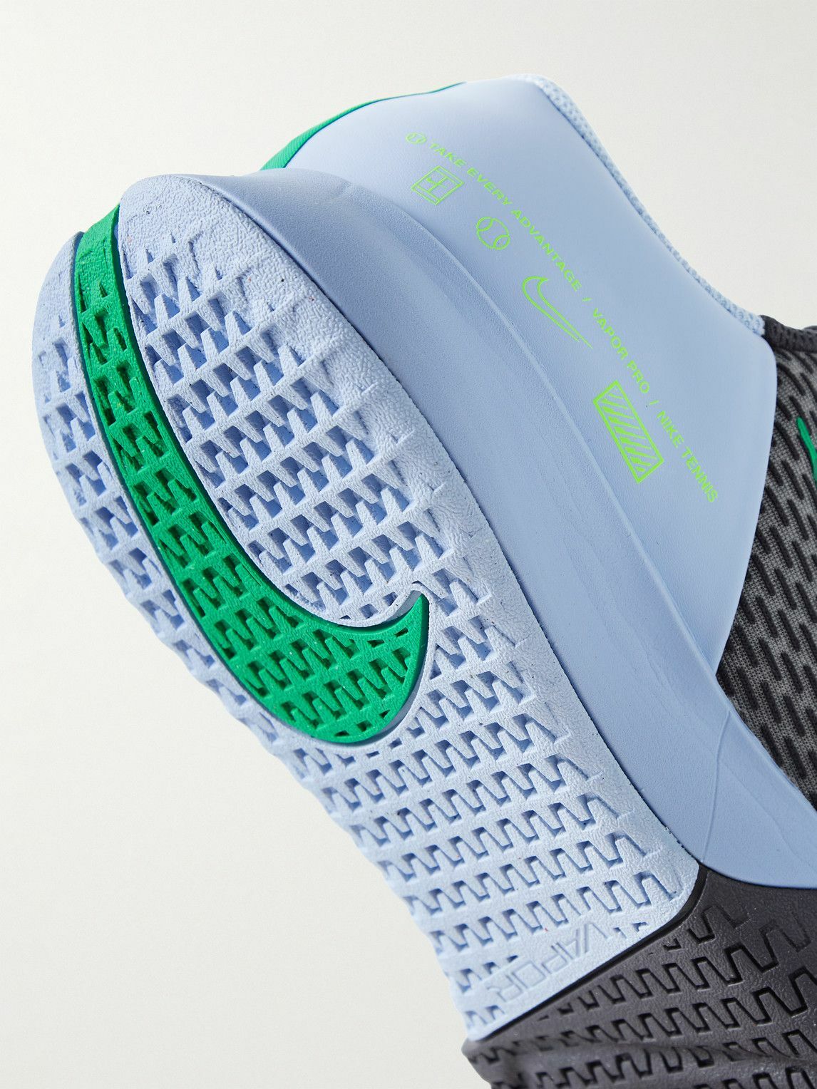 Nike Tennis - NikeCourt Air Zoom Vapor Pro 2 Rubber-Trimmed Mesh Tennis ...