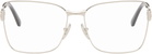 Balenciaga Silver Mercury Squared Metal Glasses