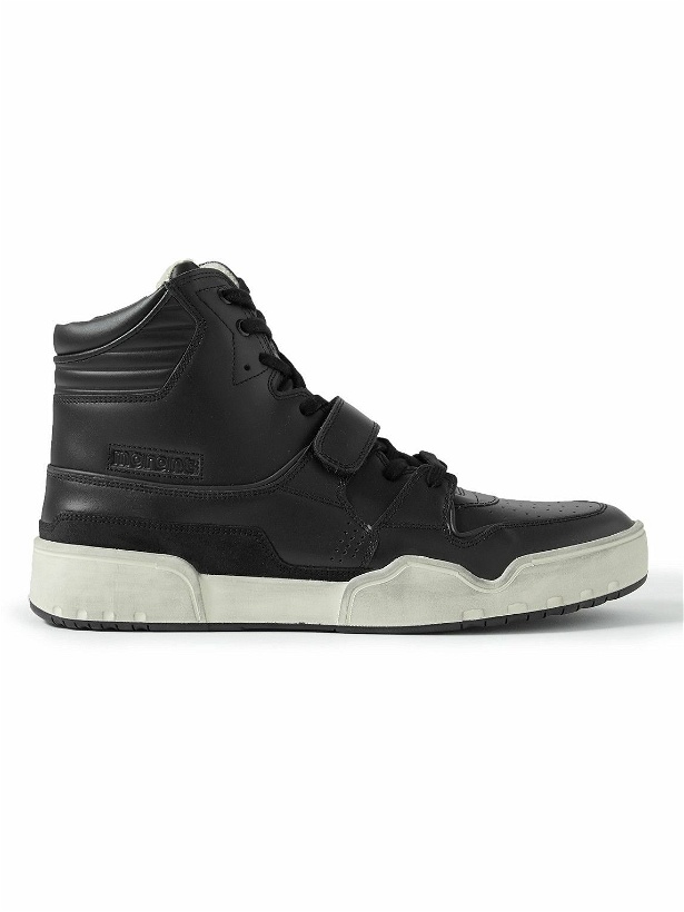 Photo: Isabel Marant - Alseeh Leather High-Top Sneakers - Black