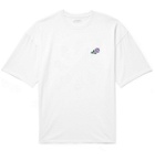 Saturdays NYC - Rose Embroidered Printed Cotton-Jersey T-Shirt - White