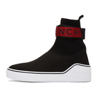 Givenchy Black and Red George V Sock High-Top Sneakers