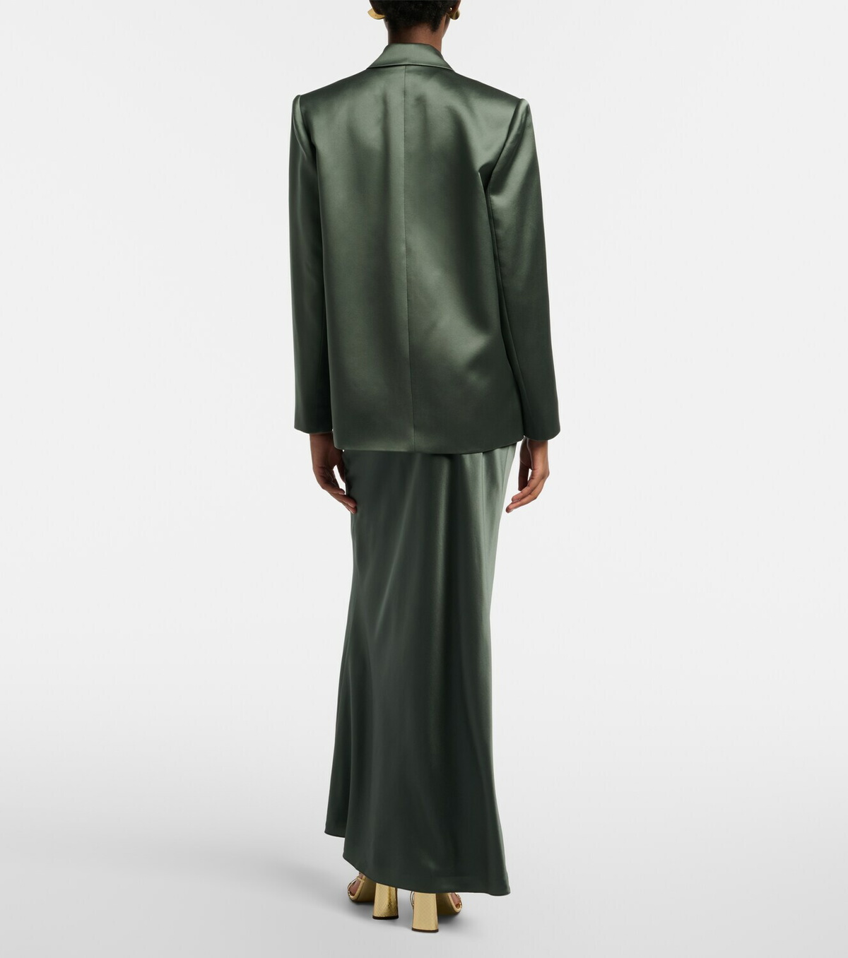 The Sei Silk satin maxi skirt
