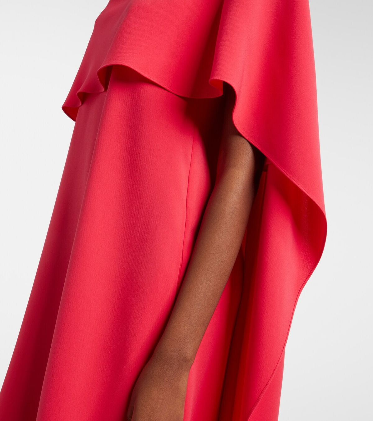 Oscar de la Renta Embellished silk-blend georgette gown