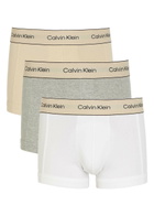 Calvin Klein Heritage Stretch-cotton Trunks set of Three Grey