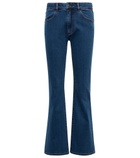 See By Chloe - Mid-rise flared cropped jeans
