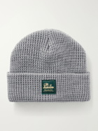 Aimé Leon Dore - Logo-Appliquéd Waffle-Knit Beanie - Gray