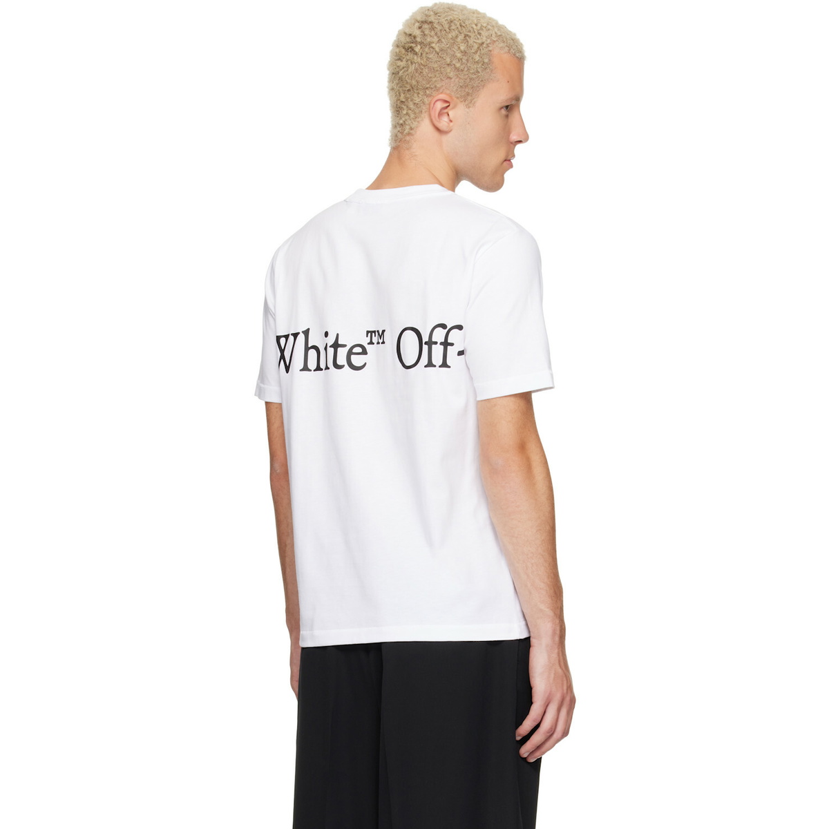 Off-White White Bookish Scarf Regular T-shirt