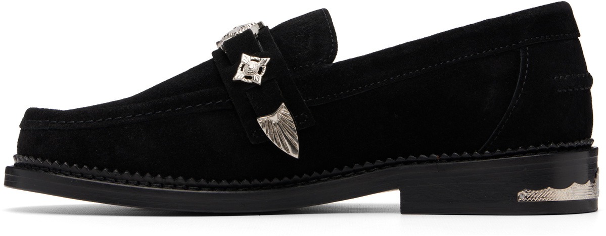 Toga Virilis SSENSE Exclusive Black Metal Loafers