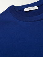 Maison Kitsuné - Logo-Appliquéd Wool Sweater - Blue