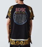 Junya Watanabe AC/DC printed caped cotton jersey T-shirt
