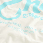 END. Coastal Fish Bar By The Sea T-Shirt in Ecru