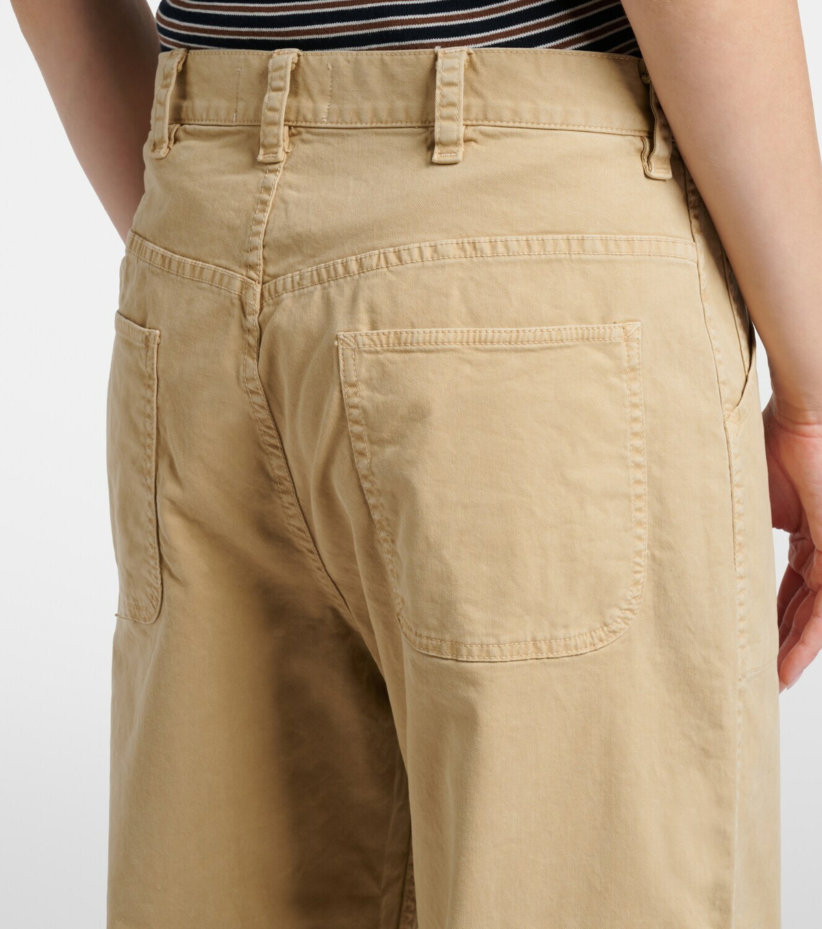 Nili Lotan Whitney cotton wide-leg pants