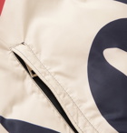Moncler - Slim-Fit Logo-Print Shell Hooded Down Jacket - Blue