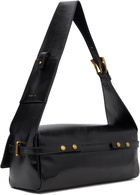 OPEN YY Black Leather Belting Duffle Bag